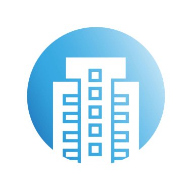 Modern mimarinin vektör çizimi