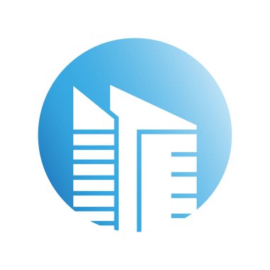 Modern mimarinin vektör çizimi 