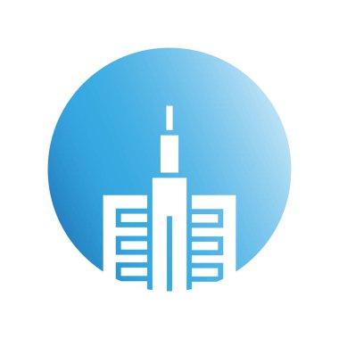 Modern mimarinin vektör çizimi 