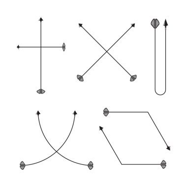 oklar vektör çizim 