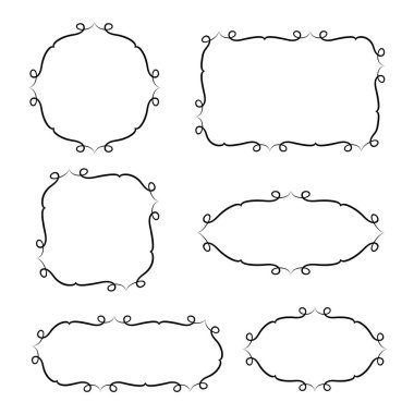 şekiller kümesinin vektör illüstrasyonu