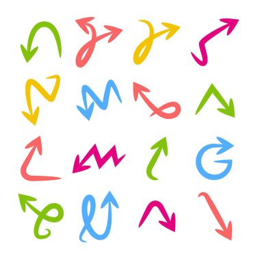 oklar vektör çizim