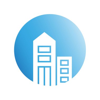 Modern mimarinin vektör çizimi