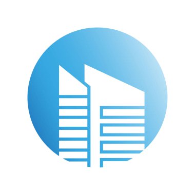 Modern mimarinin vektör çizimi