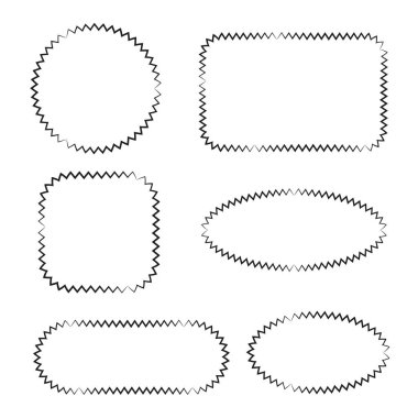 şekiller kümesinin vektör illüstrasyonu