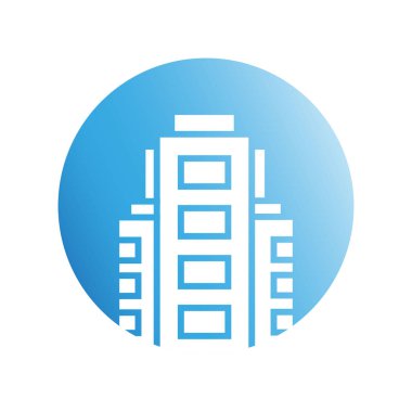 Modern mimarinin vektör çizimi 