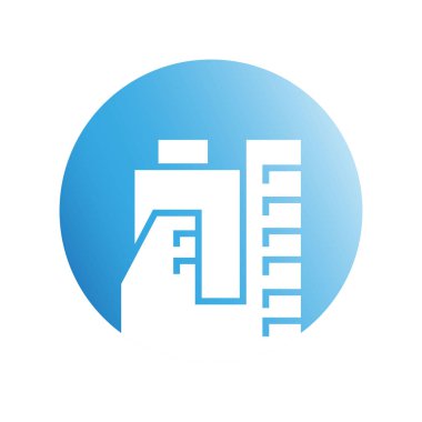 Modern mimarinin vektör çizimi