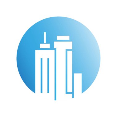 Modern mimarinin vektör çizimi