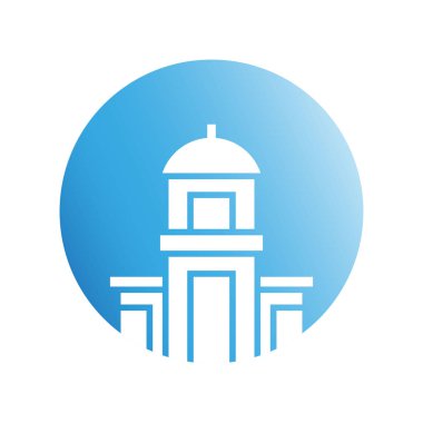 mimari simgesinin vektör illüstrasyonu