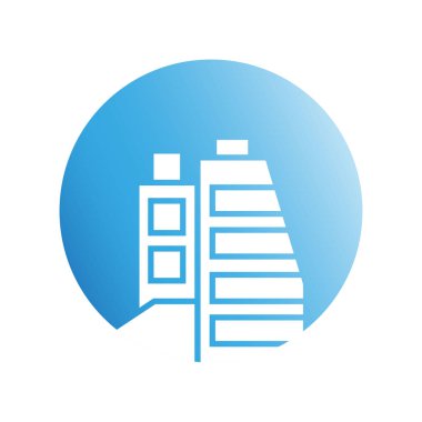 Modern mimarinin vektör çizimi