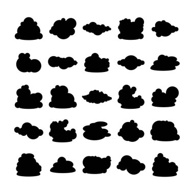 bulutların vektör çizimi simgeleri