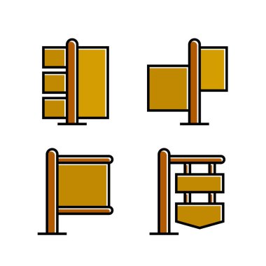 işaretlerin vektör illüstrasyonu, simgeler seti