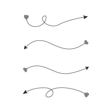 oklar vektör çizim