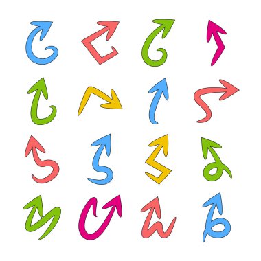 oklar vektör çizim