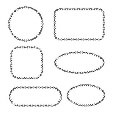 şekiller kümesinin vektör illüstrasyonu