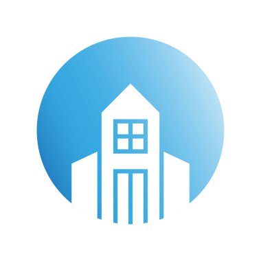 Modern mimarinin vektör çizimi 