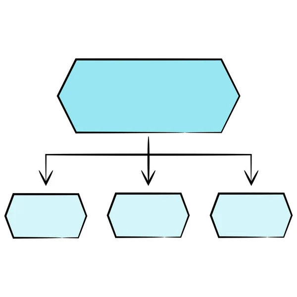 Ilustracja Wektorowa Diagramu Szablon — Wektor stockowy