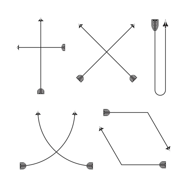 Ilustración Vectorial Flechas — Archivo Imágenes Vectoriales