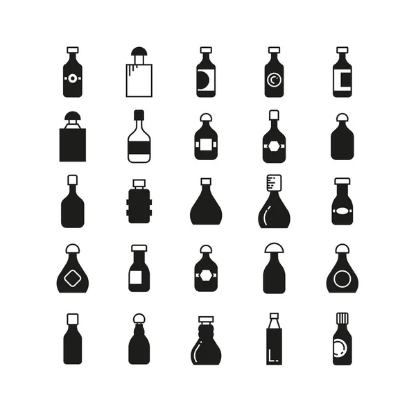 Ilustracja Wektorowa Butelek — Wektor stockowy