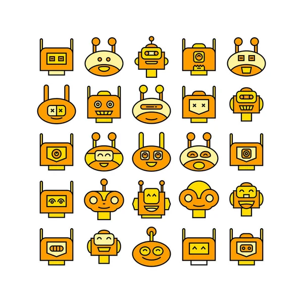 Illustrazione Vettoriale Dei Robot — Vettoriale Stock