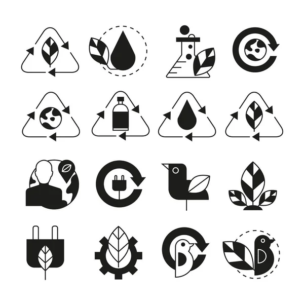 Web Icons Set Vector Illustration — Stock Vector