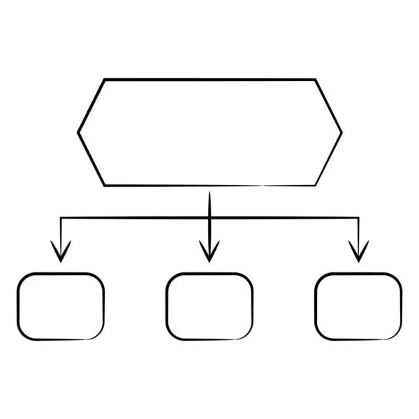 Vector Illustratie Van Diagram Sjabloon — Stockvector