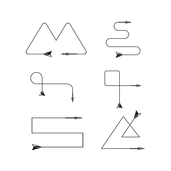 Illustration Vectorielle Des Flèches — Image vectorielle