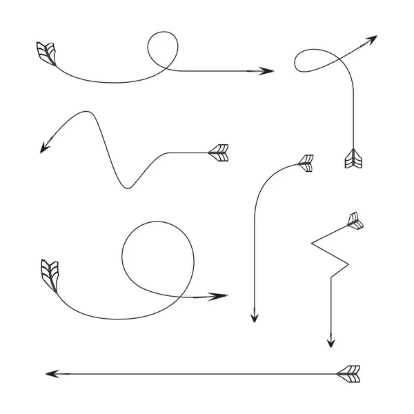 Ilustração Vetorial Setas — Vetor de Stock