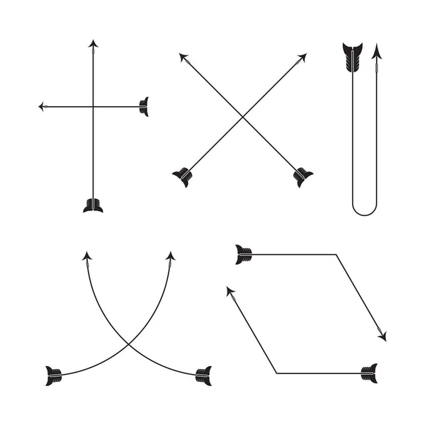 Illustration Vectorielle Des Flèches — Image vectorielle