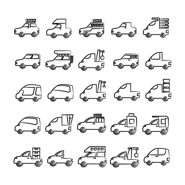 Απεικόνιση Διανυσματικών Εικόνων Αυτοκινήτων — Διανυσματικό Αρχείο