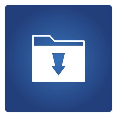 İndirme simgesinin vektör illüstrasyonu