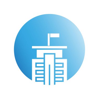 Modern mimarinin vektör çizimi 