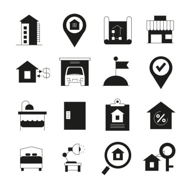 Seyahat simgelerinin vektör illüstrasyonu