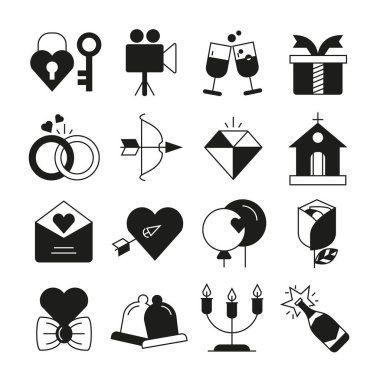 Web simgeler kümesi. vektör çizim 