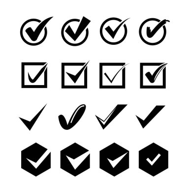 kontrol işaretlerinin vektör illüstrasyonu