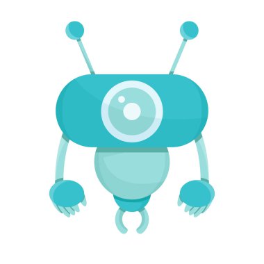 modern robot vektör illüstrasyon. Teknoloji  