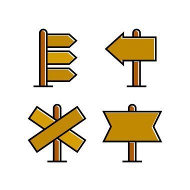 işaretlerin vektör illüstrasyonu, simgeler seti