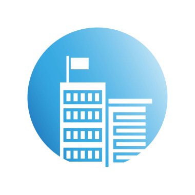 Modern mimarinin vektör çizimi