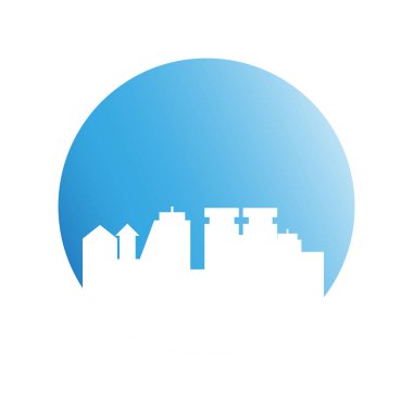 Cityscape binalar vektör Illustration