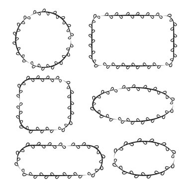şekiller kümesinin vektör illüstrasyonu