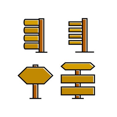 işaretlerin vektör illüstrasyonu, simgeler seti