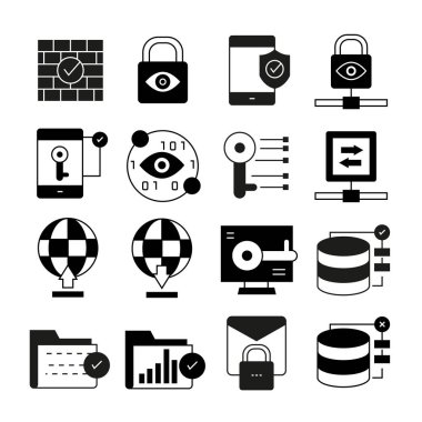 Web simgeler kümesi. vektör çizim 