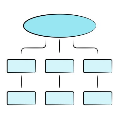 akış diyagramının vektör illüstrasyonu