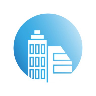 Modern mimarinin vektör çizimi