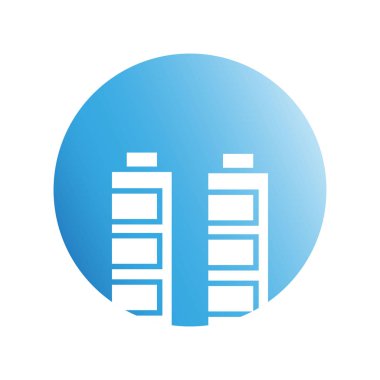 Modern mimarinin vektör çizimi