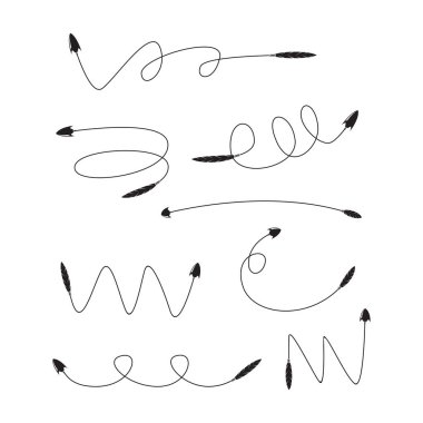 oklar vektör çizim 