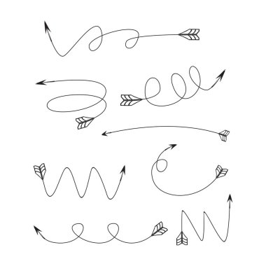 okların vektör illüstrasyonu, set