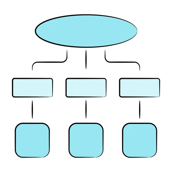 Illustration Vectorielle Diagramme Flux — Image vectorielle