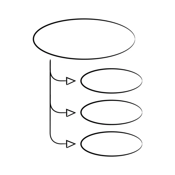 Vektorová Ilustrace Diagramu Šablona — Stockový vektor