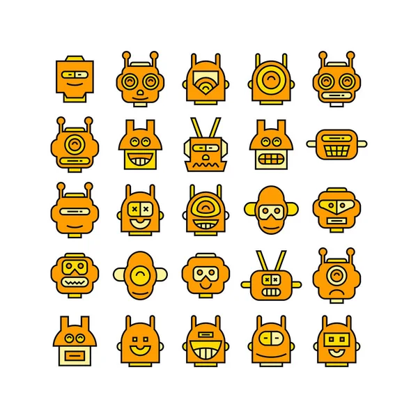 Vektor Illustration Robotar — Stock vektor